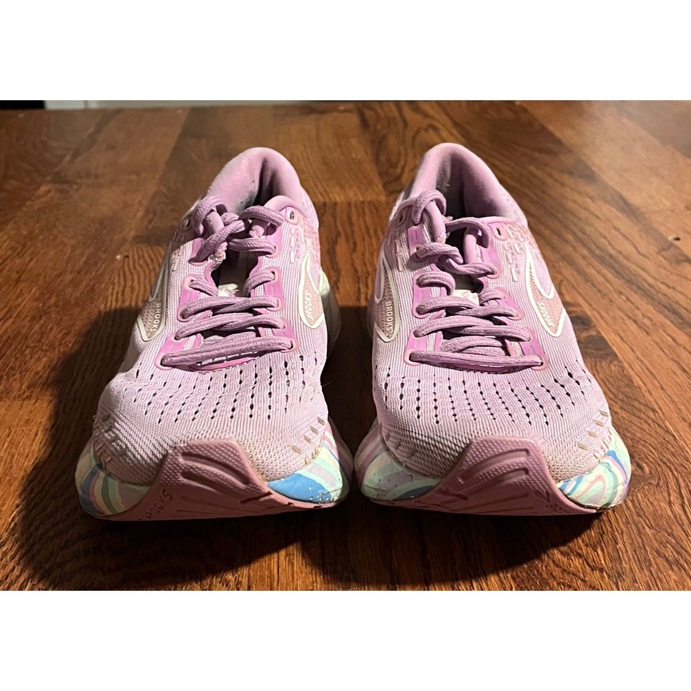 Brooks Glycerin 20 Womens 7.5 Running Shoes Pink Marble Swirl - Picture 4 of 7